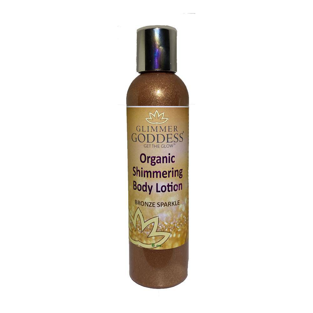 Body/ Glimmer Goddess Organic Shimmer Body Lotion - Sparkle For All Skin Types