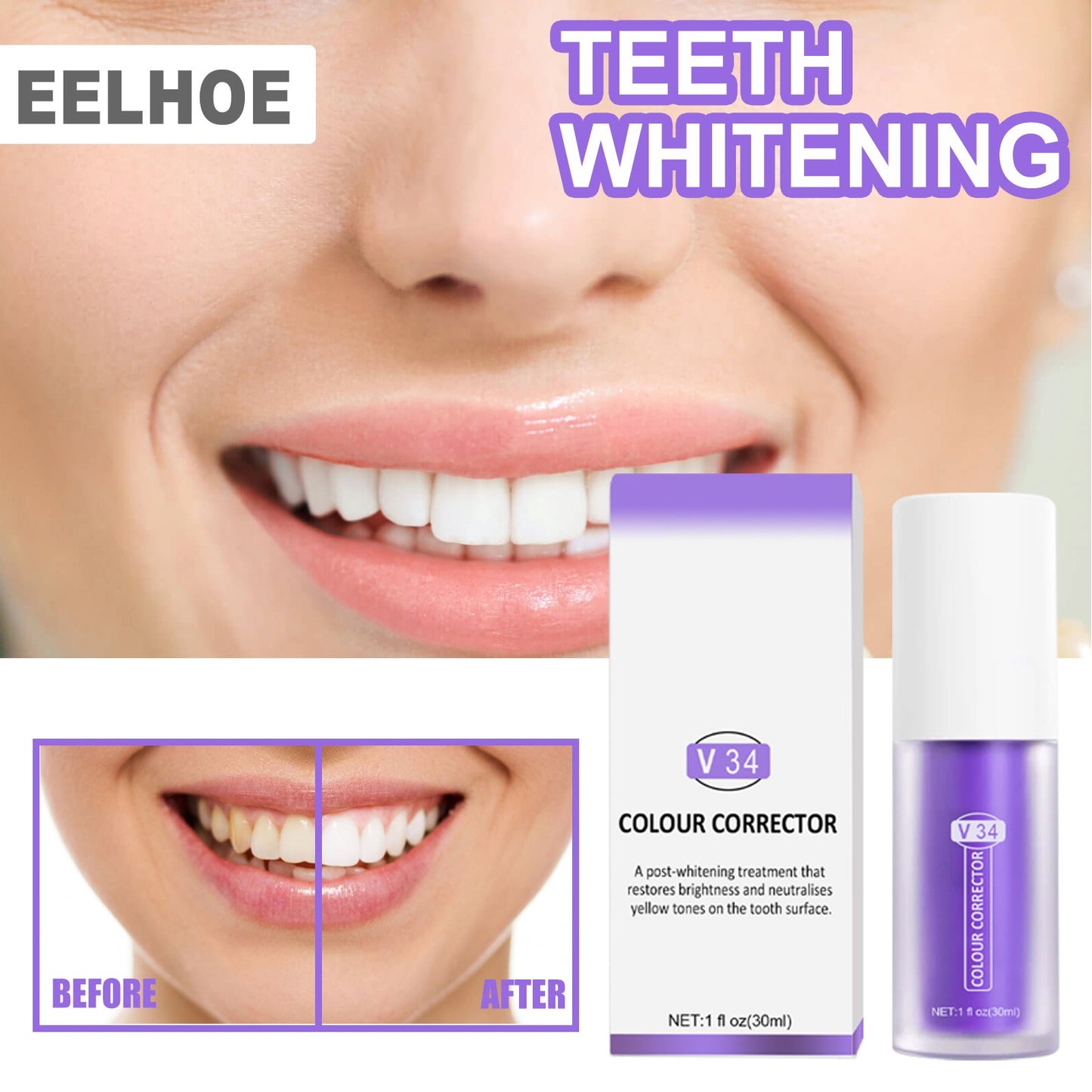 Teeth Intensive Whitening Toothpaste 2 in set