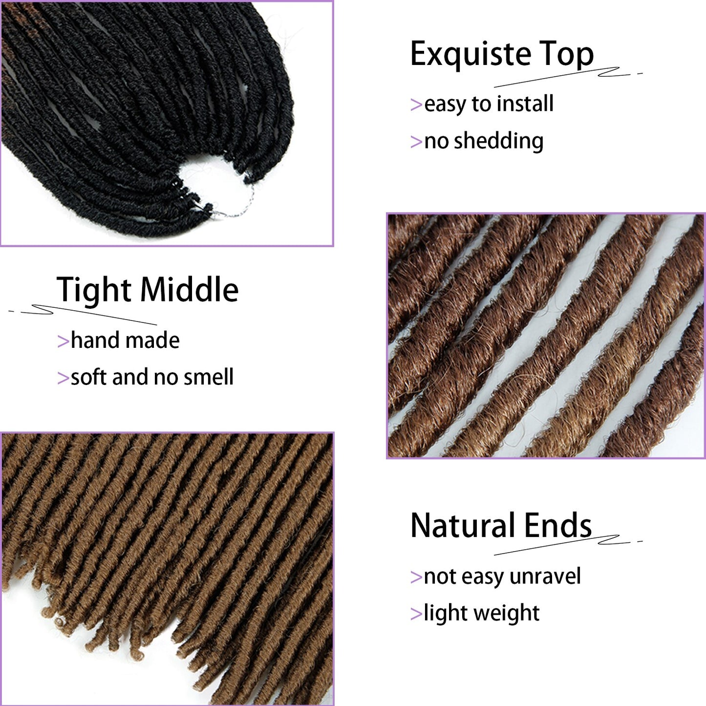 Hair/ Synthetic Dreadlocks Hair Extensions