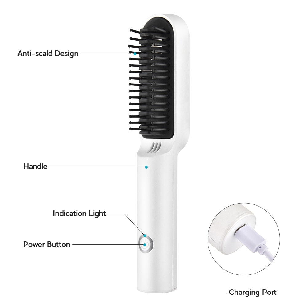 Hair/ Wireless Heating Hair Styling Comb